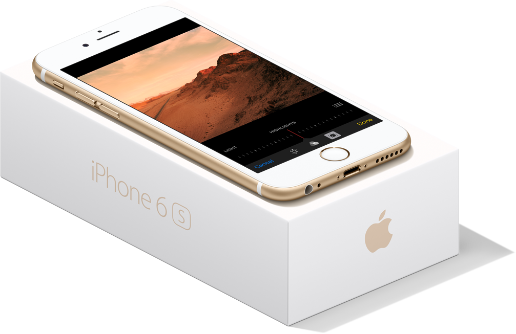 Iphone 6 on a box